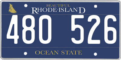 RI license plate 480526