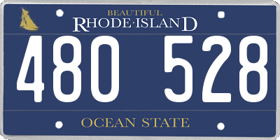 RI license plate 480528