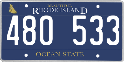 RI license plate 480533