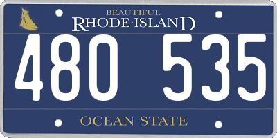 RI license plate 480535