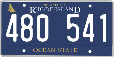 RI license plate 480541