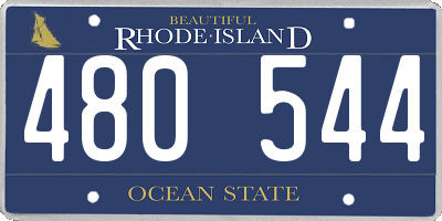 RI license plate 480544