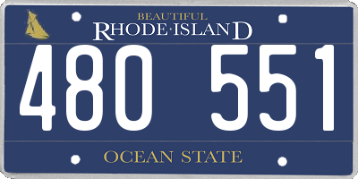 RI license plate 480551