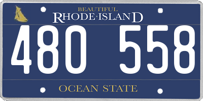RI license plate 480558