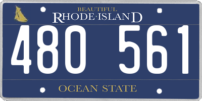 RI license plate 480561