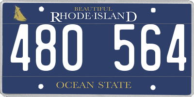 RI license plate 480564