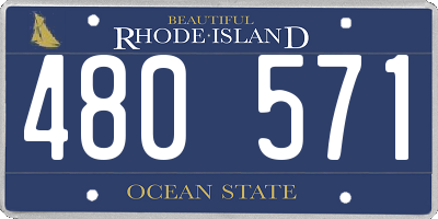 RI license plate 480571