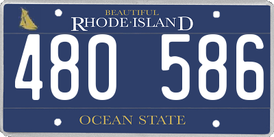 RI license plate 480586