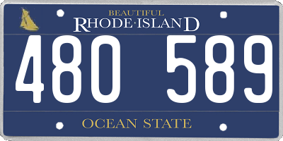 RI license plate 480589
