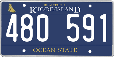 RI license plate 480591
