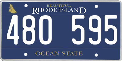 RI license plate 480595