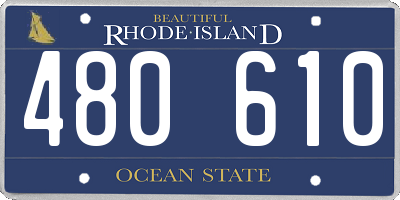 RI license plate 480610