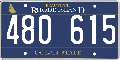 RI license plate 480615