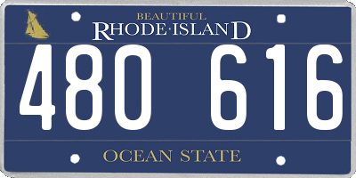 RI license plate 480616