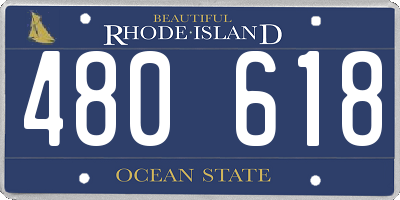 RI license plate 480618