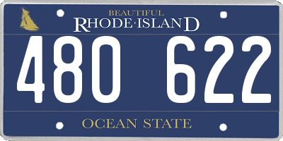 RI license plate 480622