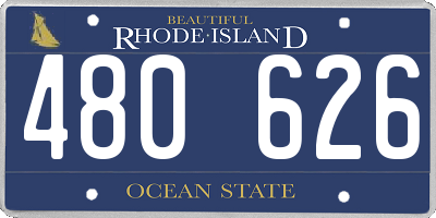 RI license plate 480626