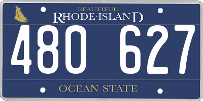 RI license plate 480627