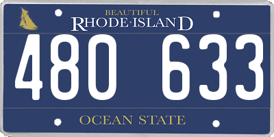 RI license plate 480633