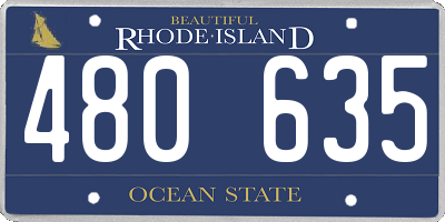 RI license plate 480635