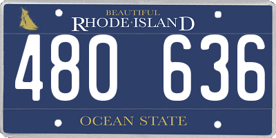 RI license plate 480636