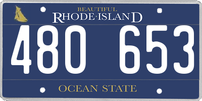 RI license plate 480653