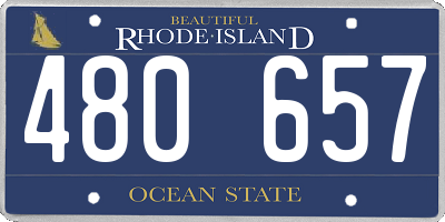 RI license plate 480657