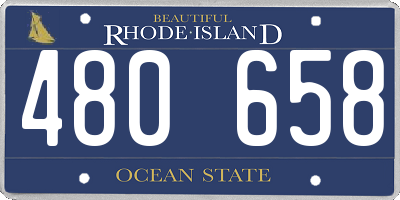 RI license plate 480658
