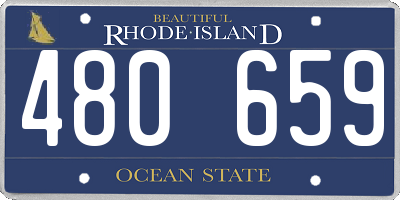 RI license plate 480659
