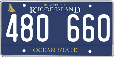 RI license plate 480660