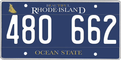 RI license plate 480662