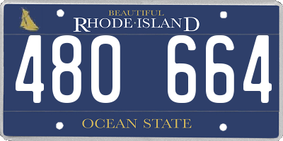 RI license plate 480664