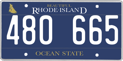 RI license plate 480665
