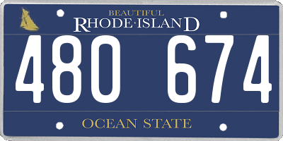 RI license plate 480674