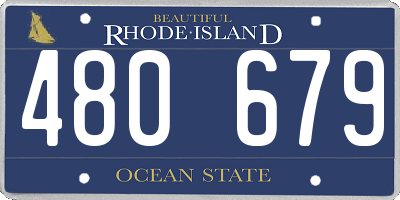 RI license plate 480679