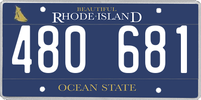 RI license plate 480681