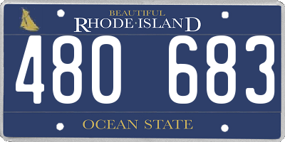 RI license plate 480683