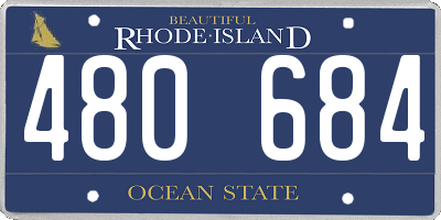 RI license plate 480684