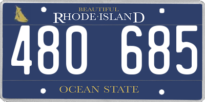 RI license plate 480685