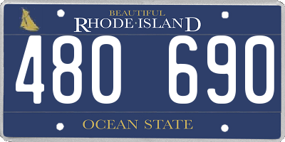 RI license plate 480690
