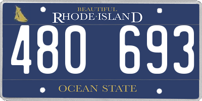 RI license plate 480693