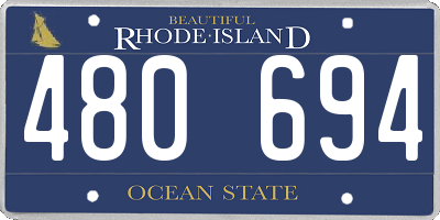 RI license plate 480694