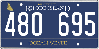 RI license plate 480695