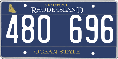 RI license plate 480696