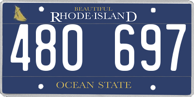 RI license plate 480697