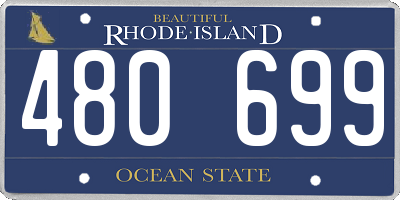RI license plate 480699