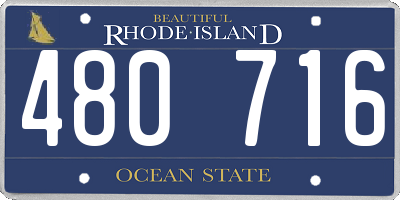 RI license plate 480716