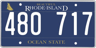 RI license plate 480717