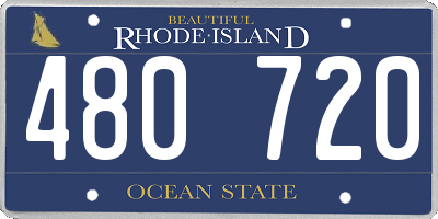 RI license plate 480720