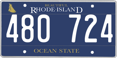RI license plate 480724